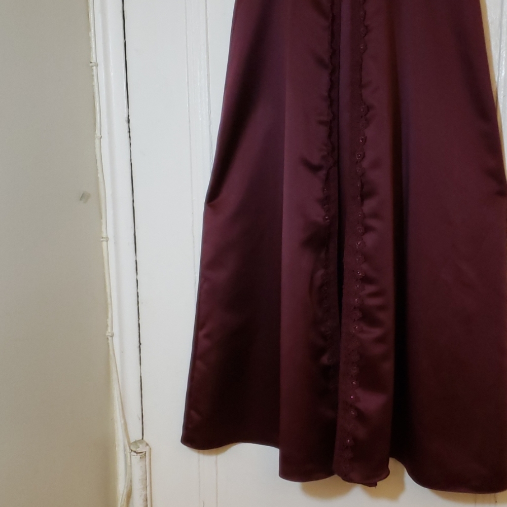 Dave & Johnny Plum Maxi Gown Size 7-8 - Picture 3 of 8